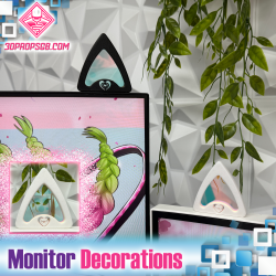 Monitor Decorations: Cat Ears, Kawaii Cat Ears
