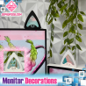 Monitor Decorations: Cat Ears, Kawaii Cat Ears