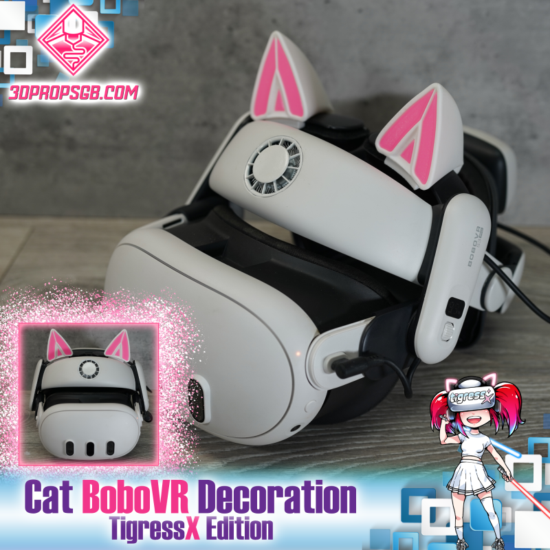 BoboVR Cat Ears: TigressX Edition - M2, M3, & S3 Pro