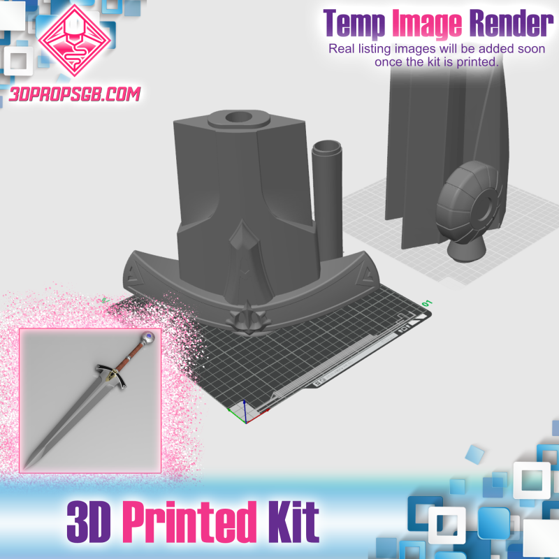 Final Fantasy XIV: Longstop Greatsword - 3D Printed Kit