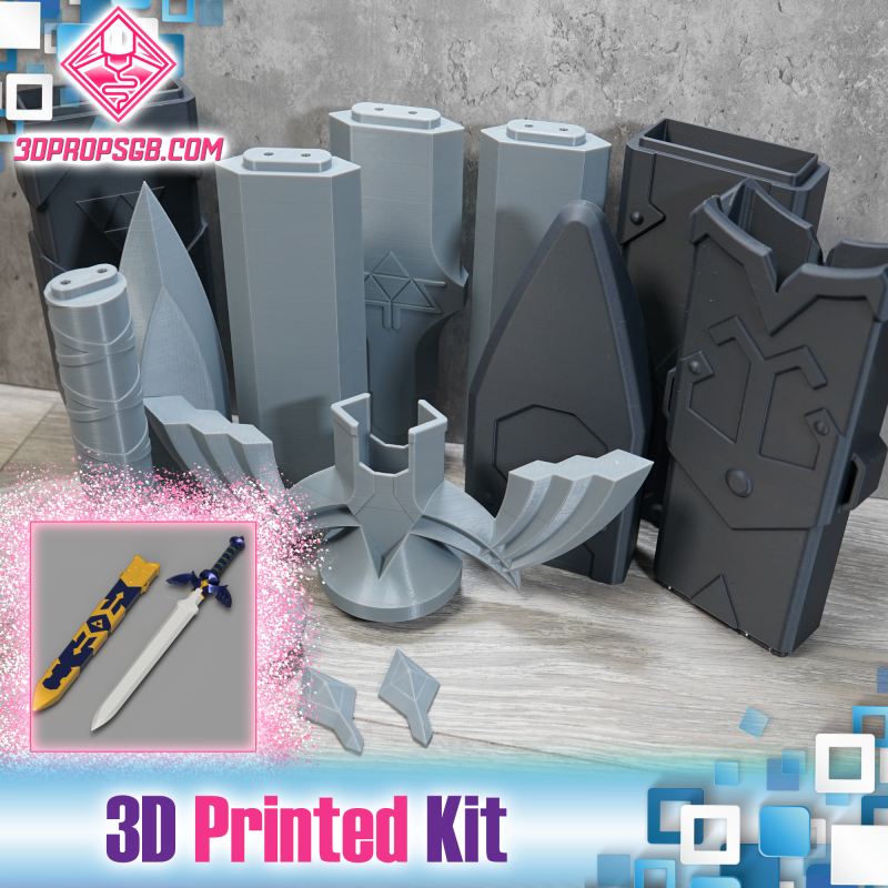 The Legend of Zelda: Master Sword & Scabbard - 3D Printed Kit