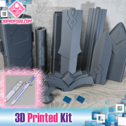 The Legend of Zelda Skyward Sword: Goddess White Sword - 3D Printed Kit