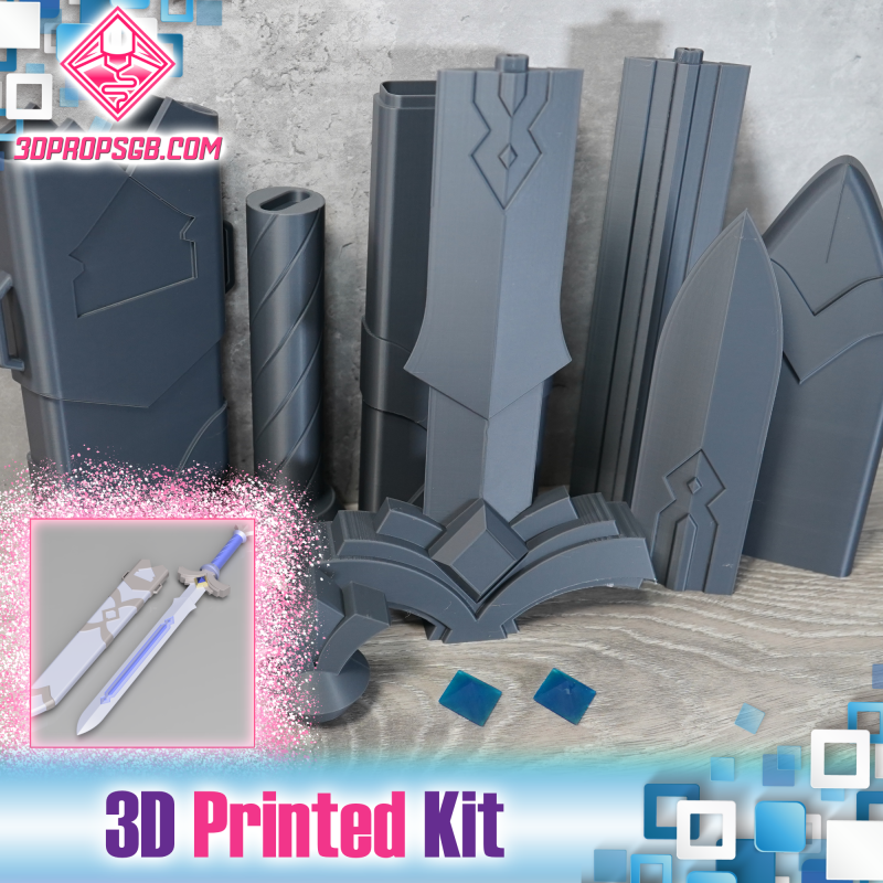 The Legend of Zelda Skyward Sword: Goddess White Sword - 3D Printed Kit
