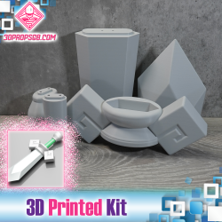 Zelda Echoes of Wisdom: Swordfighter Sword - 3D Printed Kit