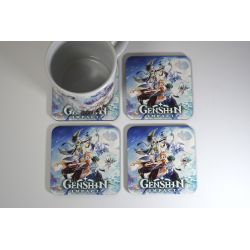 Genshin Impact - Drinks Coaster Set, Gamer Gift