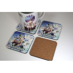 Genshin Impact - Drinks Coaster Set, Gamer Gift