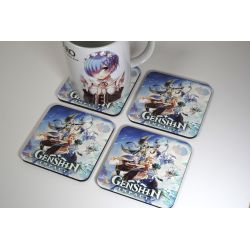 Genshin Impact - Drinks Coaster Set, Gamer Gift