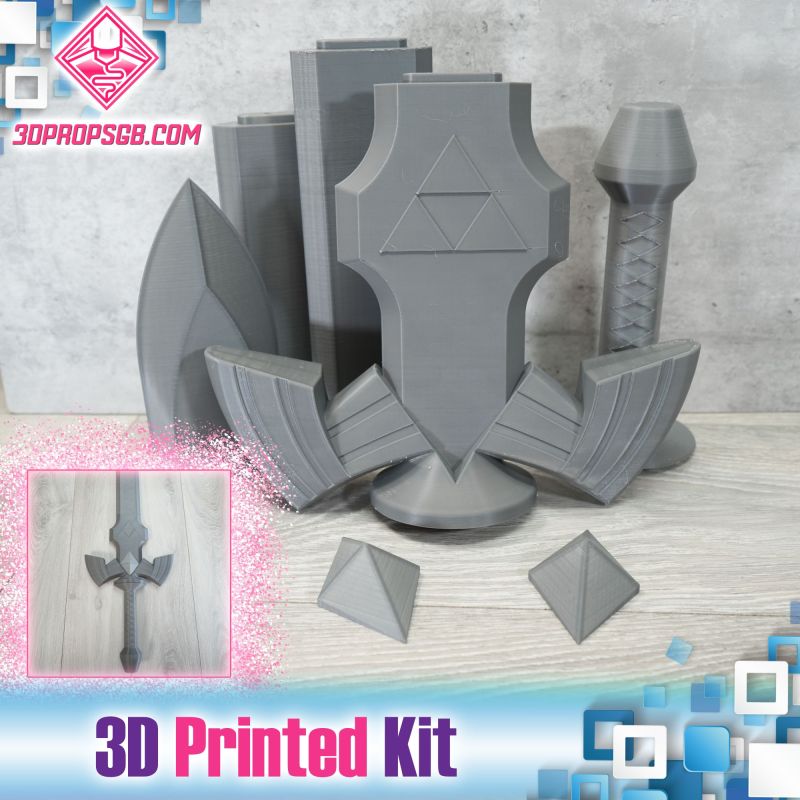 The Legend of Zelda: A Link Between Worlds Master Sword - 3D Printed Kit