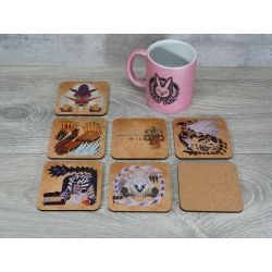 Monster Hunter Wilds - Drinks Coaster Set, Gamer Gift