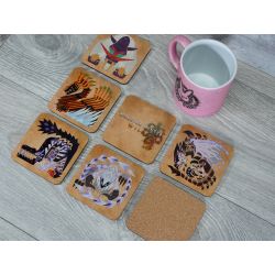 Monster Hunter Wilds - Drinks Coaster Set, Gamer Gift