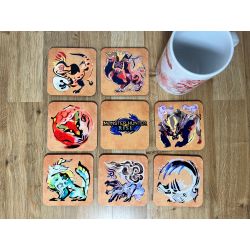 Monster Hunter Rise - Drinks Coaster Set, Gamer Gif