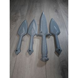 (Clearance Stock, Ready to Ship)  Final Fantasy XIV: Thancred Daggers Set - 3D Printed Kit