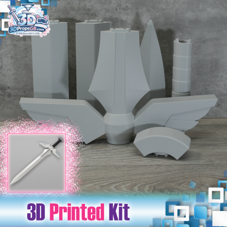 Fairy Tail: Erza Scarlet Heart Kreuz Sword - 3D Printed Kit
