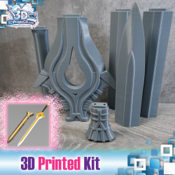 Fire Emblem: Falchion Sword & Scabbard - 3D Printed Kit