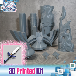 The Legend of Zelda: Corrupted Master Sword - 3D Printed Kit