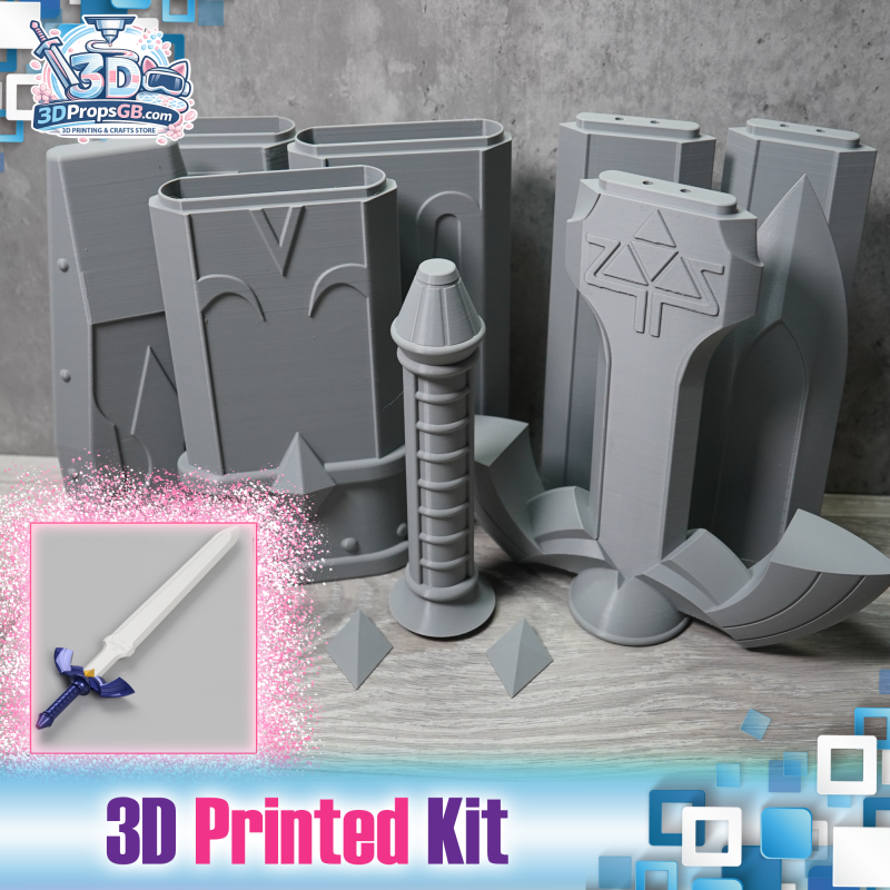 The Legend of Zelda: Ocarina of Time Master Sword - 3D Printed Kit