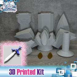 The Legend of Zelda: Wind Waker Master Sword - 3D Printed Kit