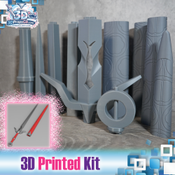 The Witcher: Ciri's Zireael Sword - 3D Printed Kit