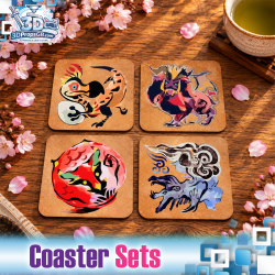 Monster Hunter Rise - Drinks Coaster Set, Gamer Gif