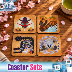 Monster Hunter Wilds - Drinks Coaster Set, Gamer Gift