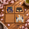 Monster Hunter World - Drinks Coaster Set, Gamer Gif