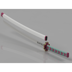 Mitsuri Kanroji Katana & Scabbard - Digital Download