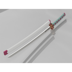 Mitsuri Kanroji Katana & Scabbard - Digital Download