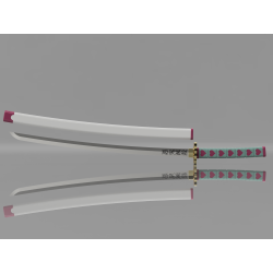 Mitsuri Kanroji Katana & Scabbard - Digital Download