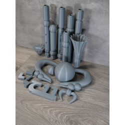 Sailor Moon: Sailor Pluto Garnet Rod - 3D Printed Kit
