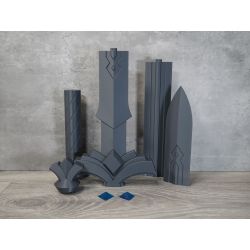 The Legend of Zelda Skyward Sword: Goddess White Sword - 3D Printed Kit