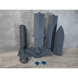 The Legend of Zelda Skyward Sword: Goddess White Sword - 3D Printed Kit