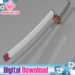 Mitsuri Kanroji Katana & Scabbard - Digital Download