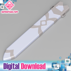 The Legend of Zelda Skyward Sword: Goddess White Sword Scabbard - Digital Download