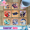 Monster Hunter Rise - Drinks Coaster Set, Gamer Gif